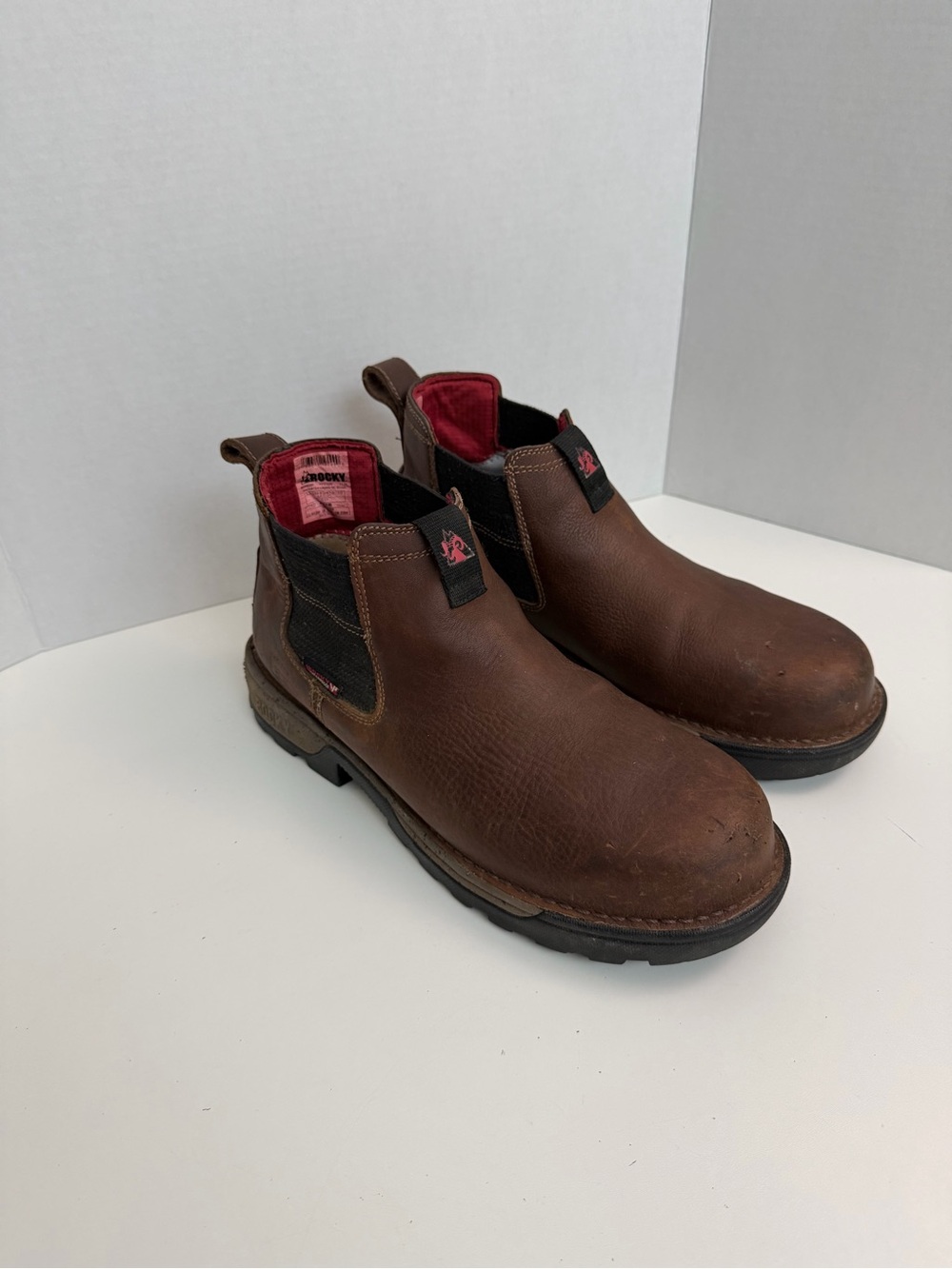 Rocky Boots CT Legacy 32 Leather Vibram Waterproof Work Safety Toe Comfort Brown